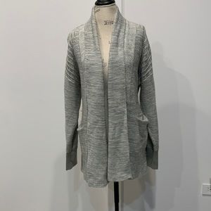 Grey cardigan sweater